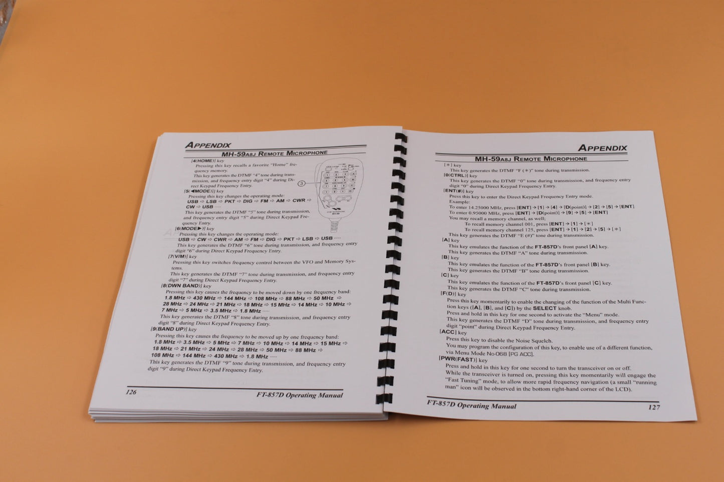 130 PAGES Yaesu FT-857D Owners Instruction Manual with Protective Clear Covers