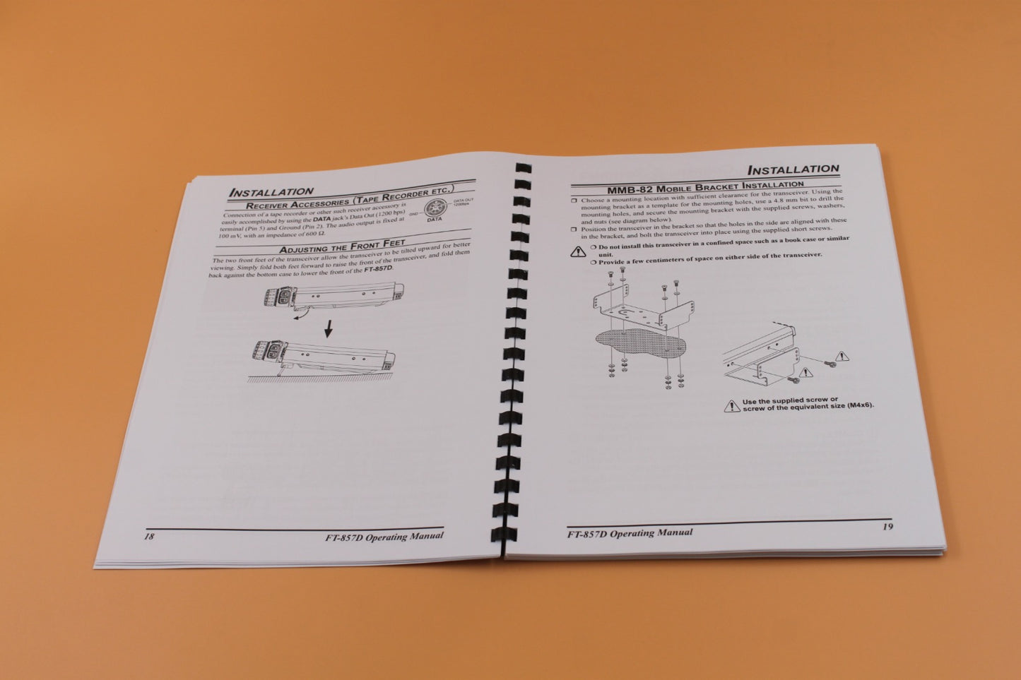 130 PAGES Yaesu FT-857D Owners Instruction Manual with Protective Clear Covers