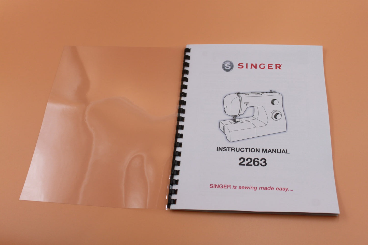 Singer 2263 Instruction Manual 34 Pages With Protective Clear Covers