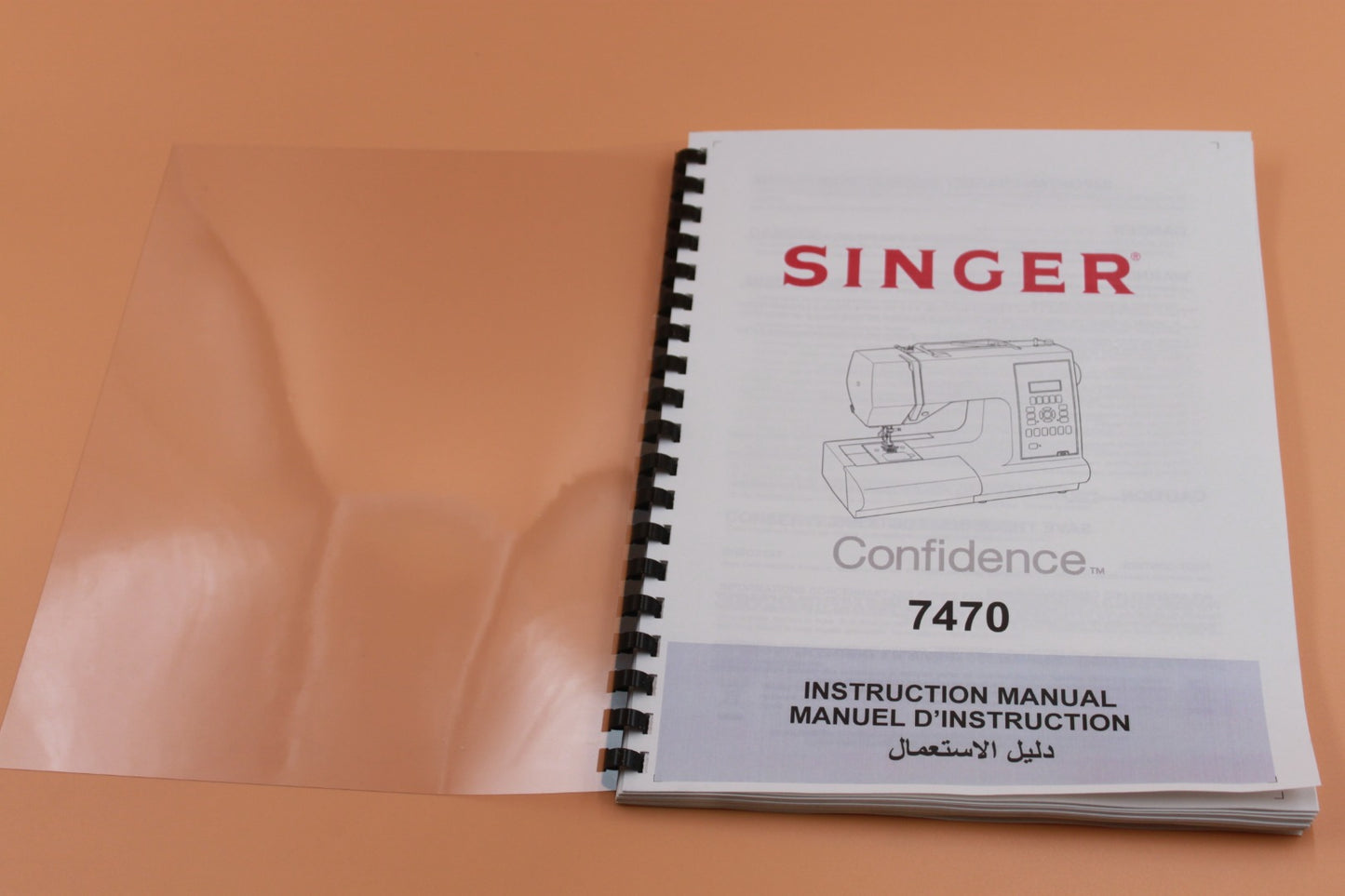 Singer Confidence 7470 Instruction Manual 96 Pages With Clear Protective Covers