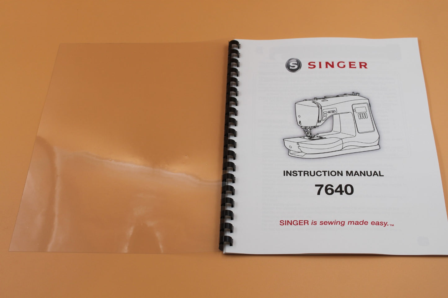 Singer 7640 Instruction Manual 40 Pages With Clear Covers