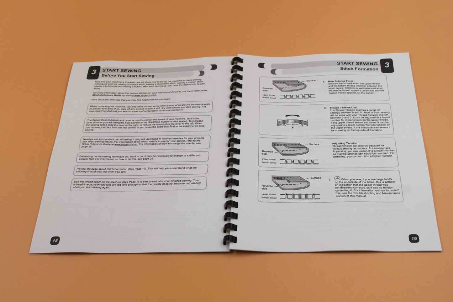 Singer 7640 Instruction Manual 40 Pages With Clear Covers