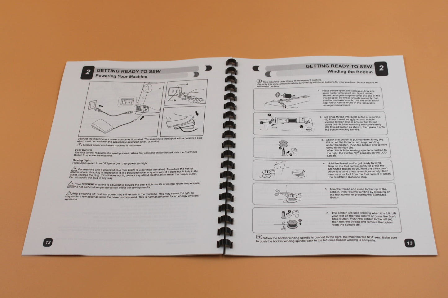 Singer 7640 Instruction Manual 40 Pages With Clear Covers
