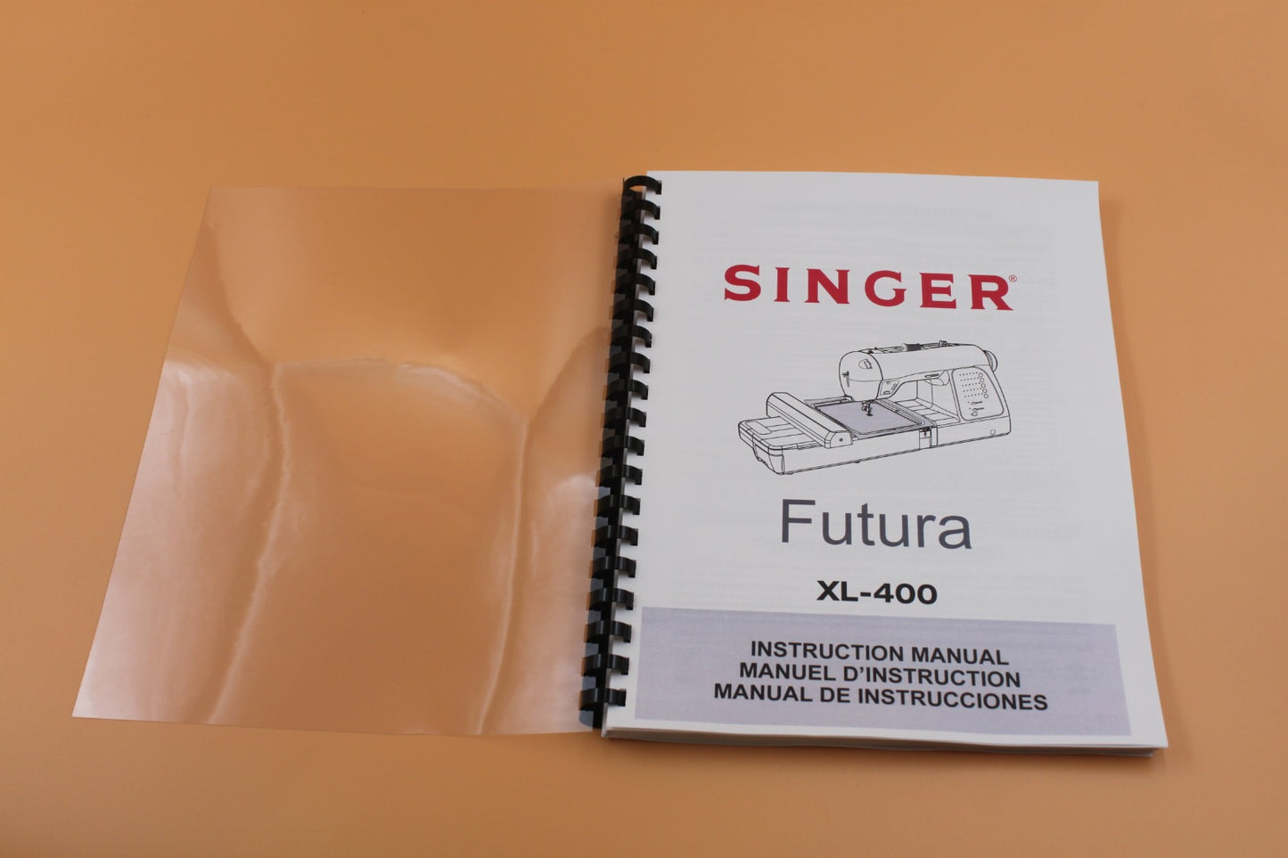 Singer Futura XL-400 Instruction Manual 112 Pages With Clear Covers