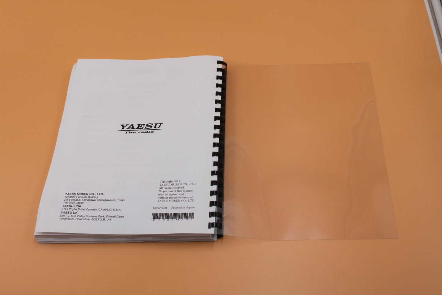 Yaesu FTM-400DR DE Instruction Manual Full color with Protective Covers