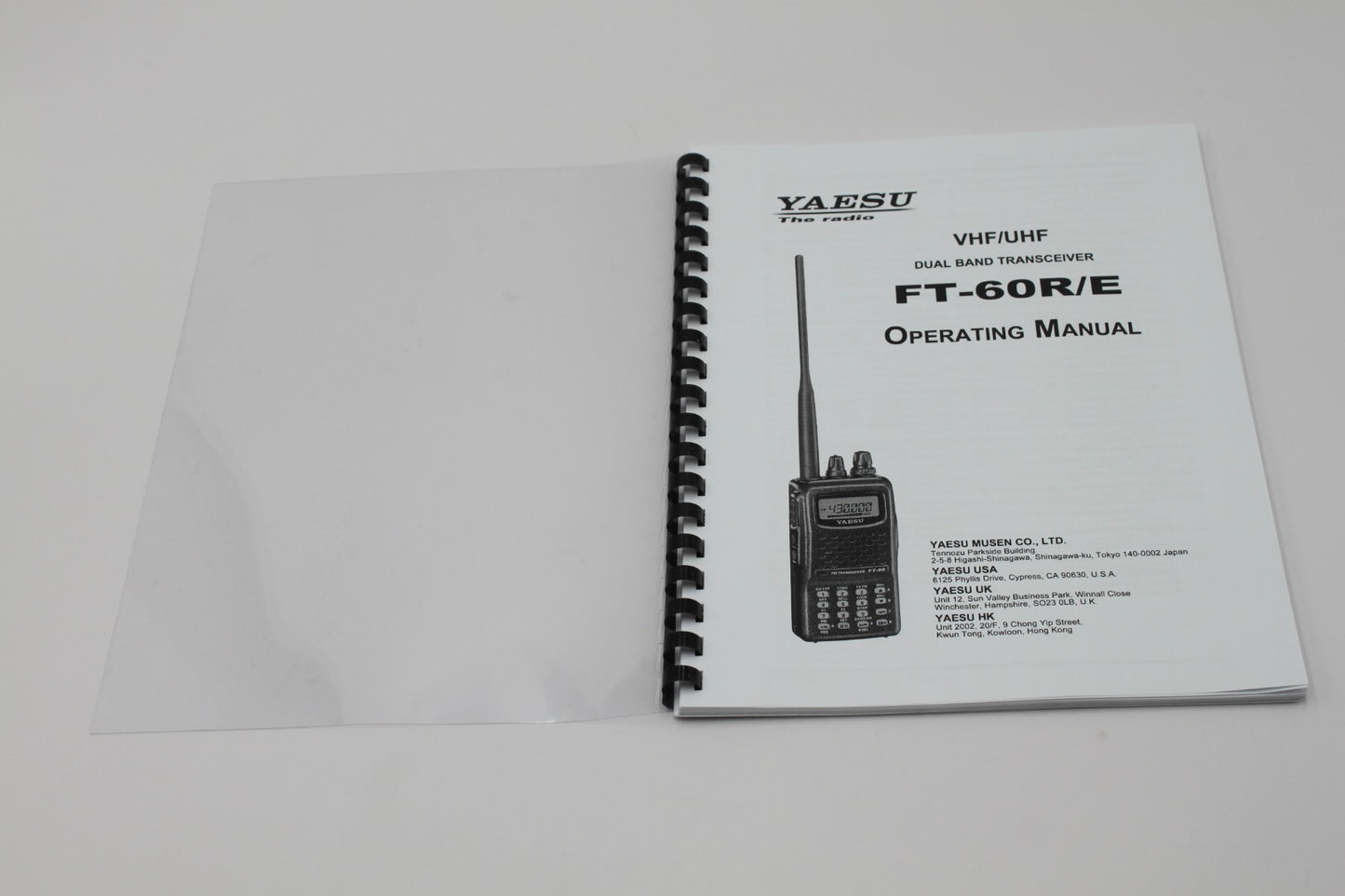 Yaesu FT-60R/E Instruction Operating Manual 84 Pages with Protective Covers