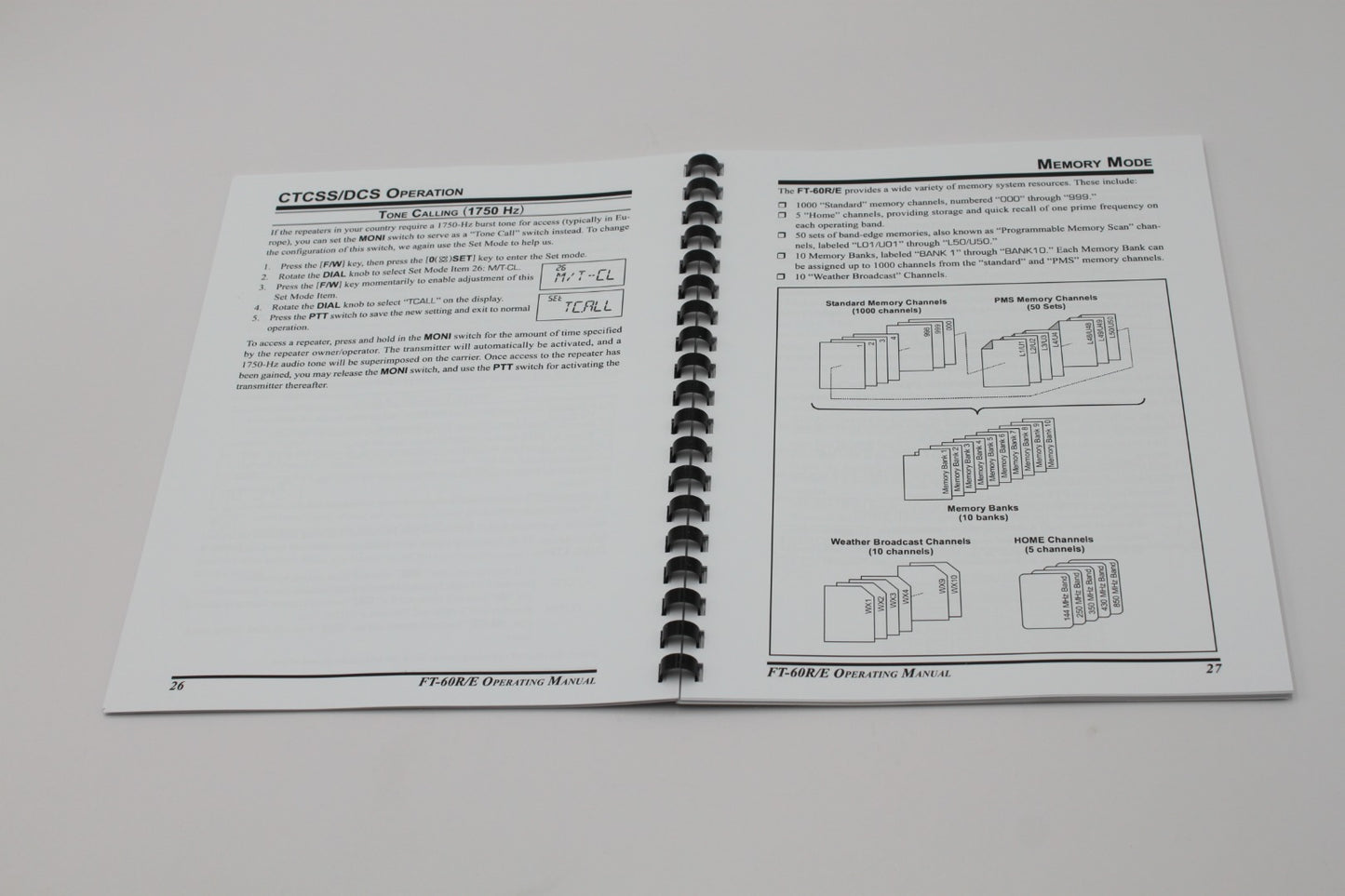 Yaesu FT-60R/E Instruction Operating Manual 84 Pages with Protective Covers