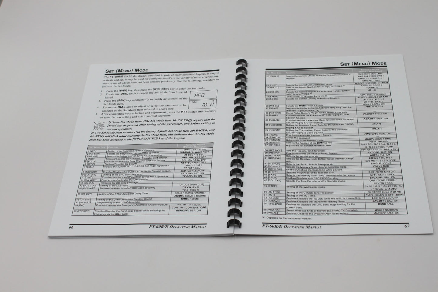 Yaesu FT-60R/E Instruction Operating Manual 84 Pages with Protective Covers