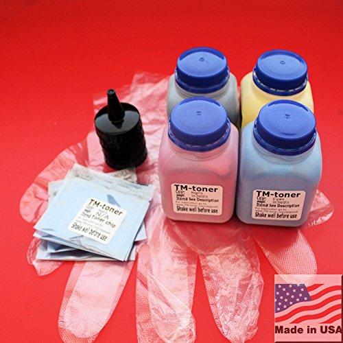 TM-toner ? 4 toner refill kit + chips for Dell 1250C, 1350CNW, 1355CN, 1355CNW, C1760NW, C1765NF, C1765NFW, printer. DV16F, PDVTW, CMR3C, 5M1VR