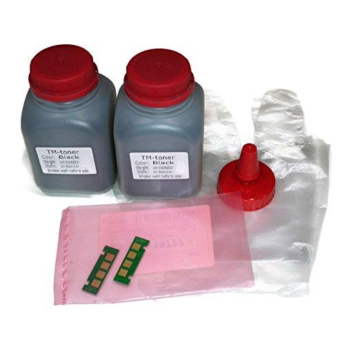 2 Bottles Compatible 100g Toner Refill kit with Reset chip for Xerox Phaser 3260 3260DI WorkCentre 3215 WorkCentre 3225 106R02775 106r02777 Cartridge