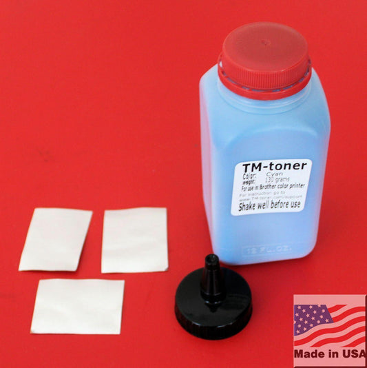 140g Cyan Toner Refill Kit for Brother TN-221C TN-225C HL-3140DW 3170CDW 3150cdw