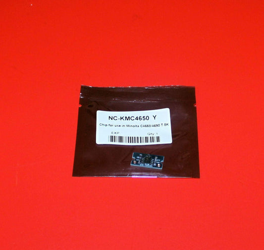 Yellow Toner Reset Chip for Konica Minolta Magicolor 4650 4650EN 4695MF 4650DN