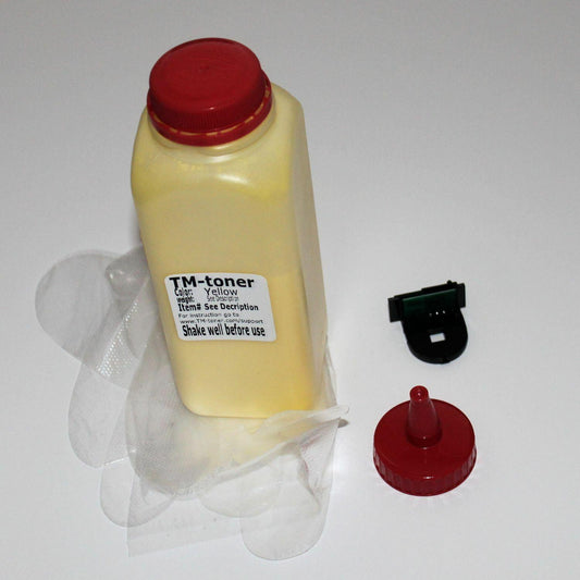 Yellow toner refill kit with chip for Dell 3130 3130cn 3130cnd H515C 330-1204