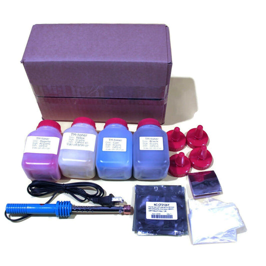 TM Toner Refill Kit HP LaserJet Pro 200 Color M251NW, M276nw (with Hole-Maker)