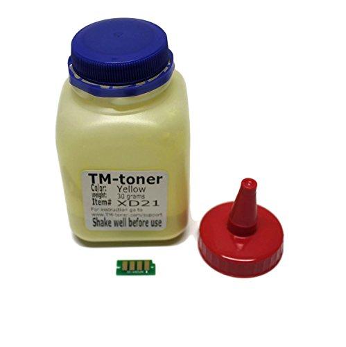 Yellow Toner refill kit with chip for Xerox Phaser 6022 6022/NI Wireless Color Photo Printer, Xerox WorkCentre 6027, 6027/NI 106R02758