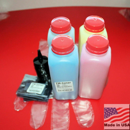 (Total 800g) + 12 Chip Toner Refill for Dell C1660 C1660W C1660CN C1660CNW