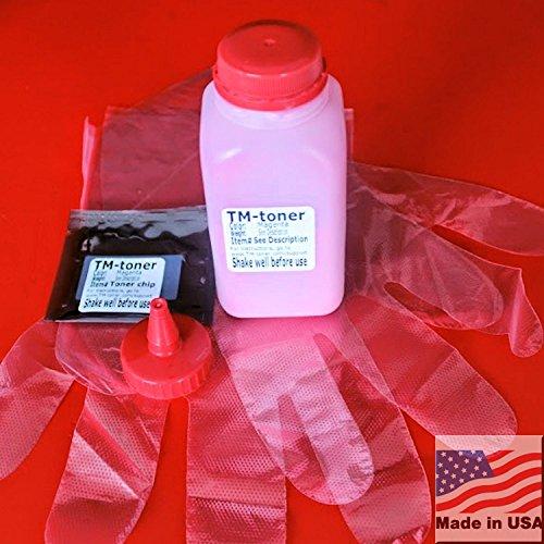 TM-toner ? 140g W chip Magenta Toner Refill Kit for HP LaserJet CM3530 MFP, CM3530fs MFP, CM3530, CP3525dn, CP3525n, CP3525x, CP3525 Series