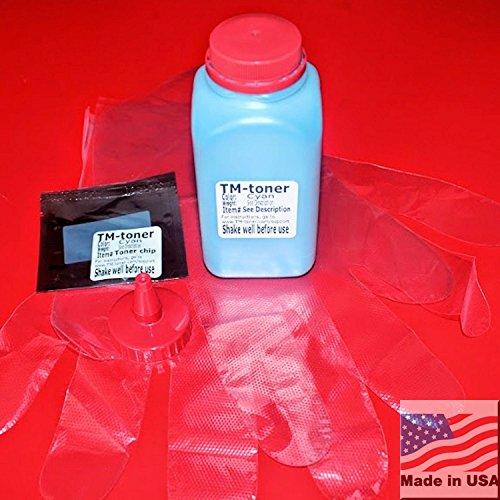 TM-toner ? 140g W chip Cyan Toner Refill Kit for HP CE250X CM3530 CM3530fs MFP CM3530 CP3525 Series