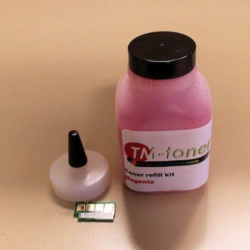 100 grams HY Magenta Toner refill kit with chips For OKI Okidata C110, C130 MC160N printer