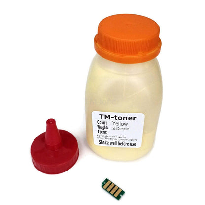 Yellow Toner Refill with Chip for use in Dell 3P7C4E H625cdw H825cdw S2825cdn