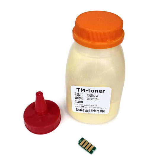 Yellow Toner Refill with Chip for use in Dell 3P7C4E H625cdw H825cdw S2825cdn