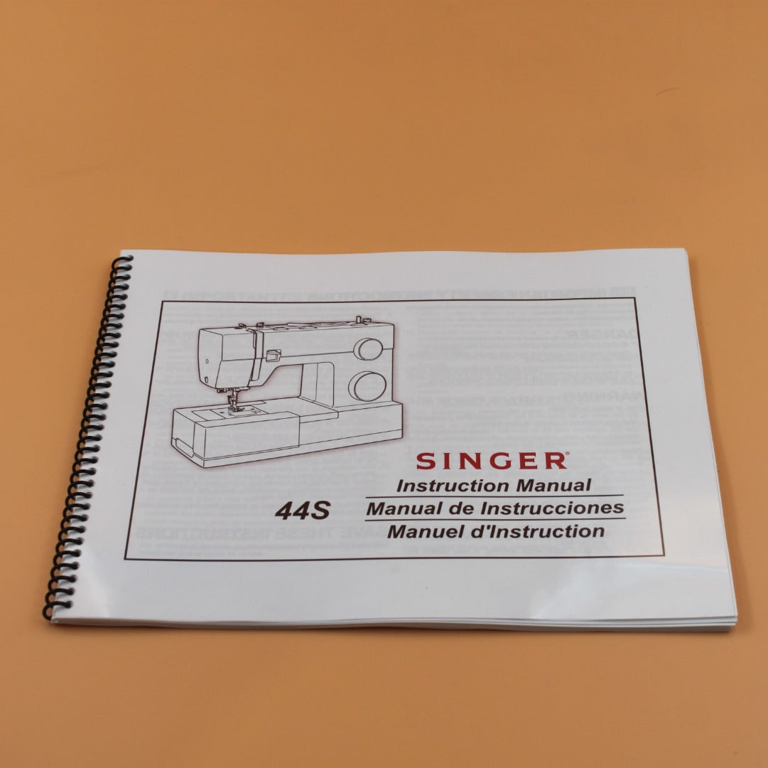 Singer 44S Instruction Manual 65 Pages With Clear Protective Covers