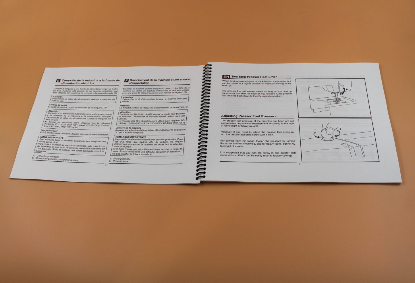 Singer 44S Instruction Manual 65 Pages With Clear Protective Covers