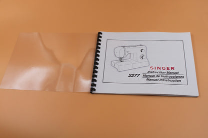Singer 2277 Owners Instruction Manual 72 Pages With Clear Protective Covers