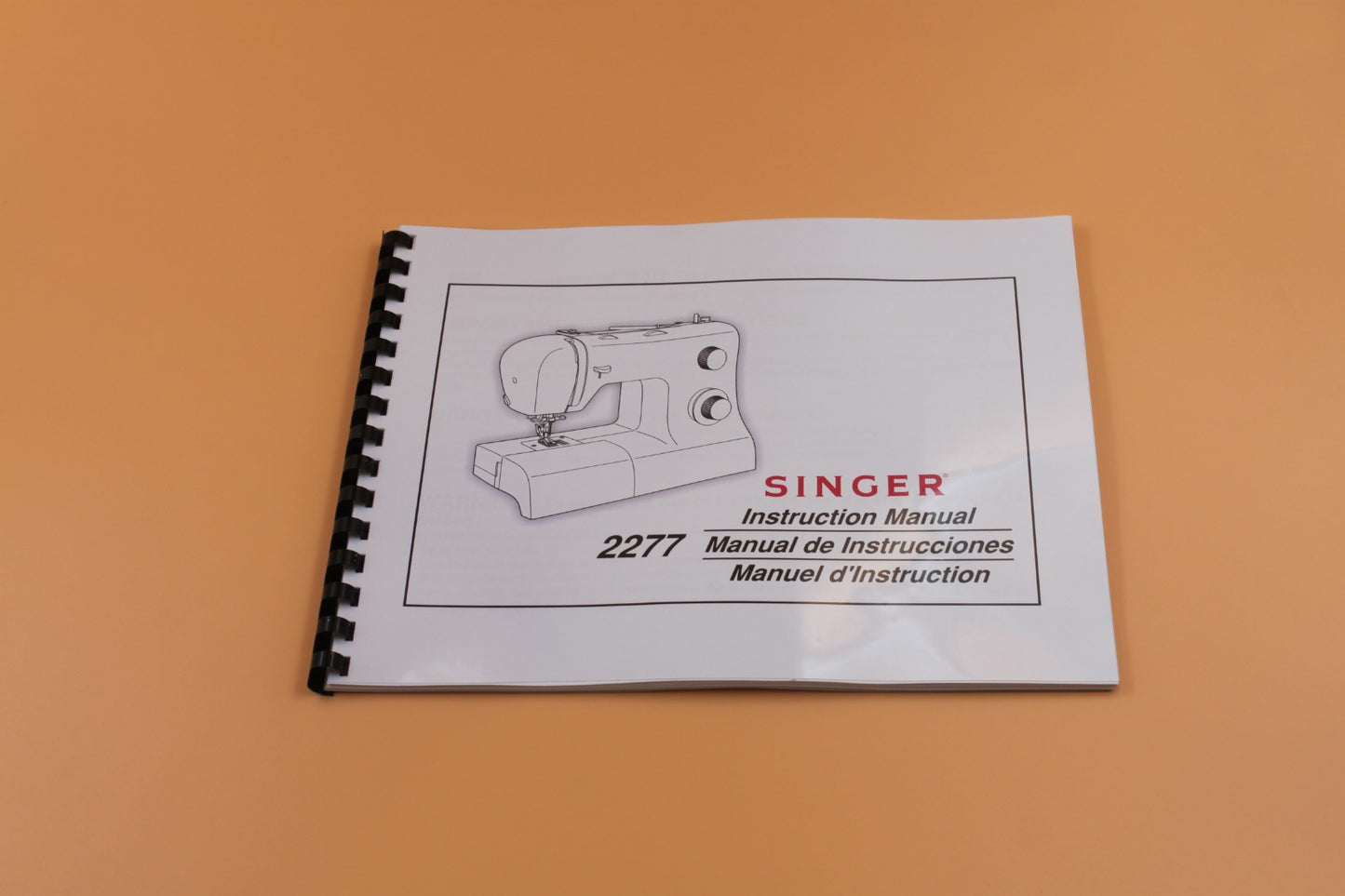 Singer 2277 Owners Instruction Manual 72 Pages With Clear Protective Covers