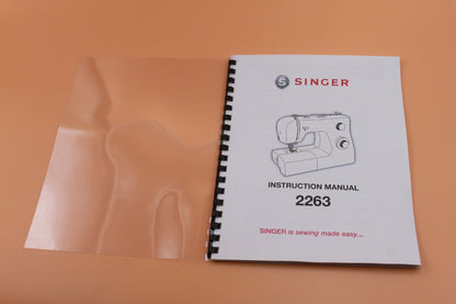 Singer 2263 Instruction Manual 34 Pages With Protective Clear Covers