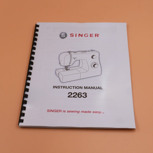 Singer 2263 Instruction Manual 34 Pages With Protective Clear Covers