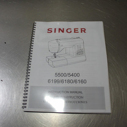Singer 5500 5400 6199 6180 6160 Owner Instruction Manual 64 Pages & with Covers