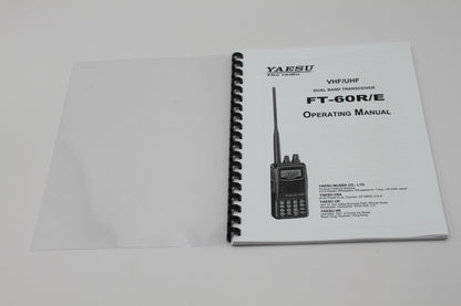 Yaesu FT-60R/E Instruction Operating Manual 84 Pages with Protective Covers
